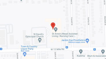 St Anne's Mead Retirement Home in google map