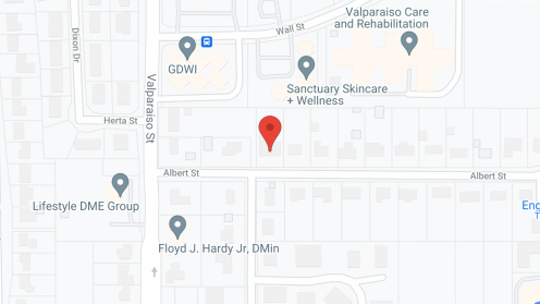 Map of the neighborhood around Terian House