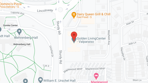 Map of the neighborhood around Golden LivingCenter - Valparaiso