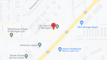 Life Care Ctr of Michigan City in google map