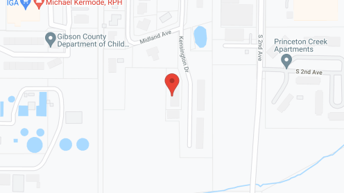 Map of the neighborhood around Midland Heights Apartments