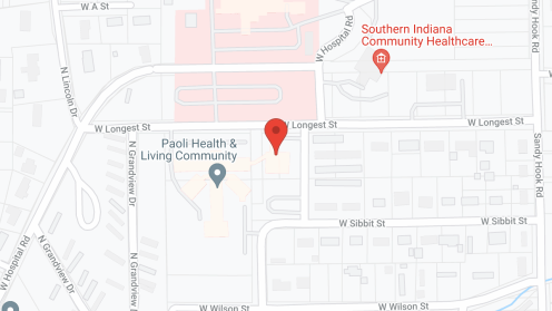 Map of the neighborhood around Paoli Nursing Home