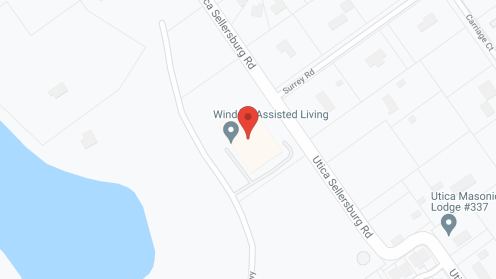 Map of the neighborhood around Windsor Ridge Assisted Living