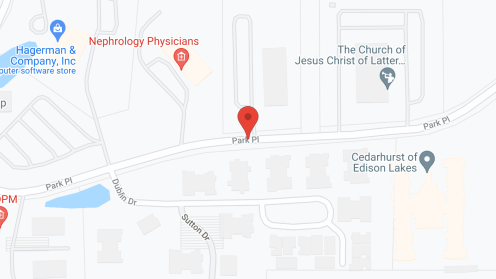 Map of the neighborhood around Cedarhurst of Edison Lakes