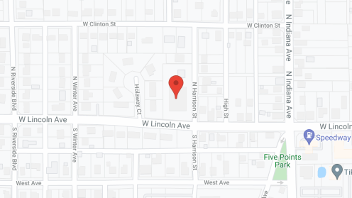 Map of the neighborhood around Extenda Care Goshen