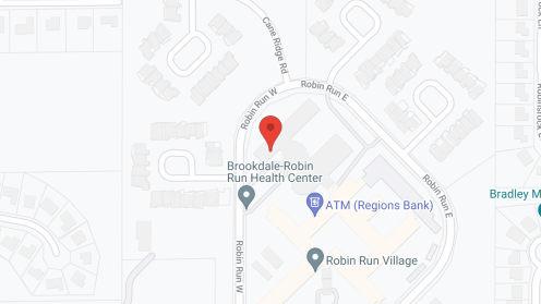 Map of the neighborhood around Robin Run