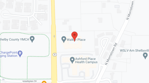 Map of the neighborhood around Walker Place