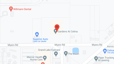The Gardens at Celina in google map