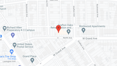 Map of the neighborhood around Grafton Oaks Nursing Ctr