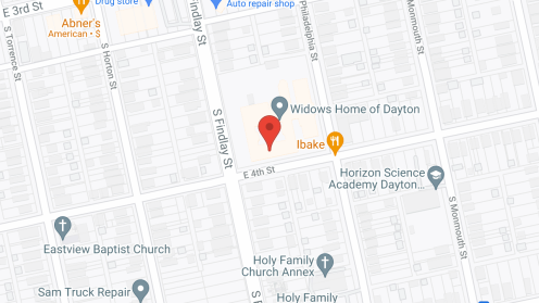 Map of the neighborhood around Widows Home