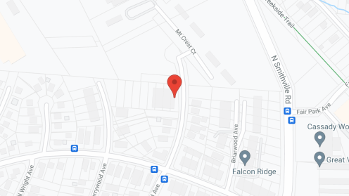 Map of the neighborhood around Whispering Meadows