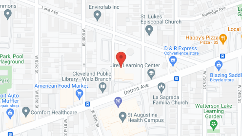 Map of the neighborhood around St Augustine Towers