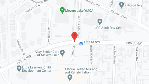 Map of the neighborhood around Rosemary Park