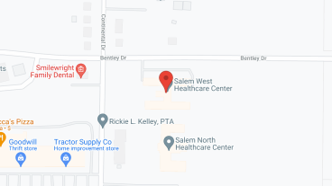 Salem West Healthcare Center in google map