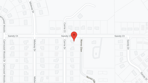Map of the neighborhood around Sandy Court Apartments