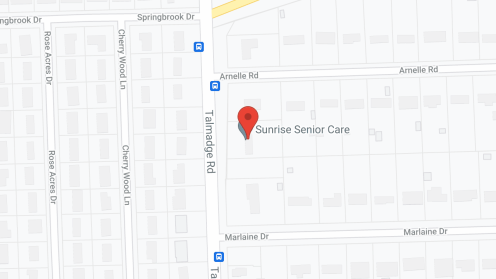 Map of the neighborhood around Sunrise Senior Care Ltd.