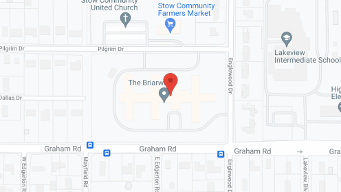 Map of the neighborhood around The Briarwood