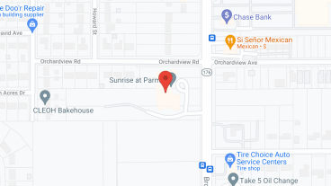 Sunrise of Parma in google map