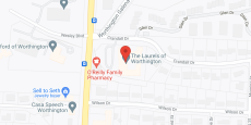 Laurels of Worthington in google map
