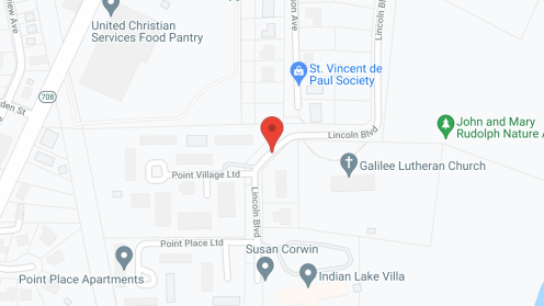 Map of the neighborhood around Indian Lake Villa