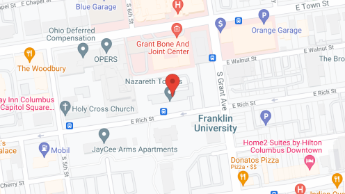 Map of the neighborhood around Nazareth Towers