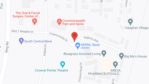 Map of the neighborhood around Bluegrass Assisted Living