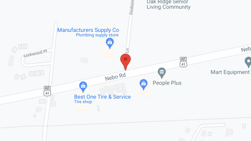 Map of the neighborhood around Oak Ridge Senior Living