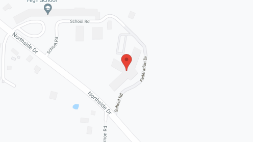 Map of the neighborhood around Federation Towers