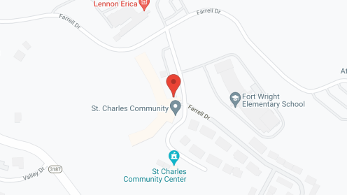 Map of the neighborhood around St. Charles Community