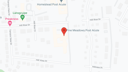 Map of the neighborhood around Pine Meadows Health Care