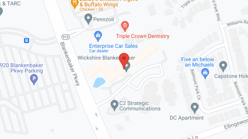 Map of the neighborhood around Arcadia Louisville