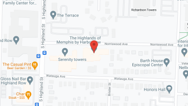 The Highlands of Memphis in google map