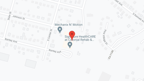 Map of the neighborhood around Colonial House Nursing Home