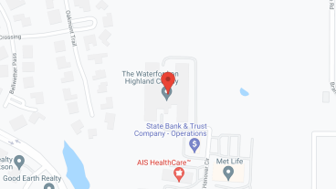 The Waterford on Highland Colony in google map