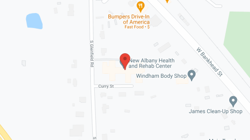 Map of the neighborhood around Graceland Care Ctr-New Albany