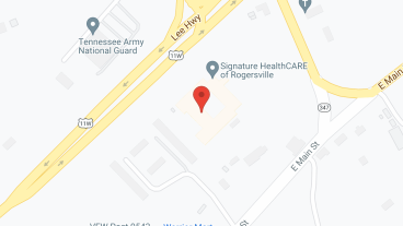 Rogersville Rehab in google map
