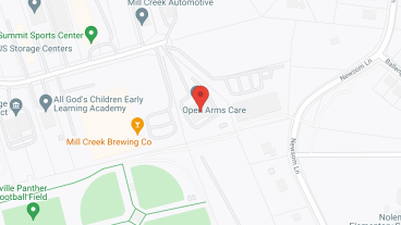 Open Arms Care in google map
