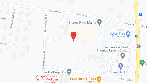 Map of the neighborhood around Stones River Manor, Inc.