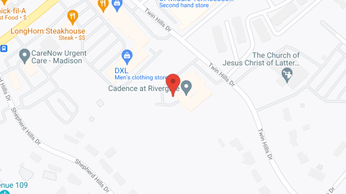 Map of the neighborhood around Carriage Crossing at Rivergate