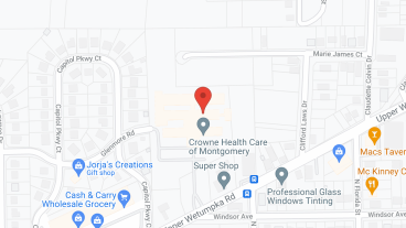 Crowne Health Care-Montgomery in google map