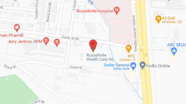 Russellville Health Care Inc in google map