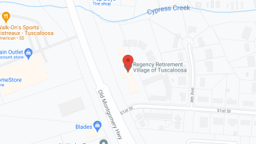 Regency Retirement Village - Tuscaloosa in google map