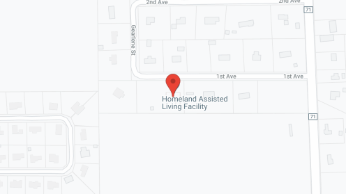 Map of the neighborhood around Homeland Assisted Living Facility