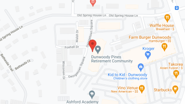 Dunwoody Pines Retirement Community in google map