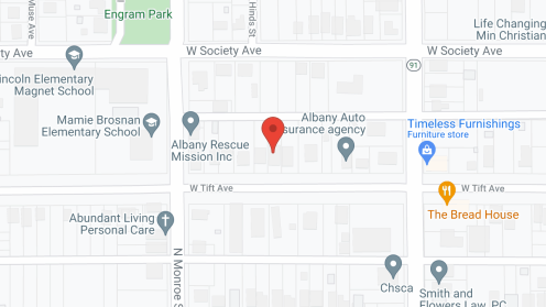Map of the neighborhood around Tift Place