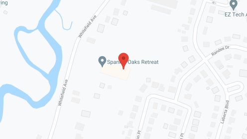 Map of the neighborhood around Spanish Oaks Retreat