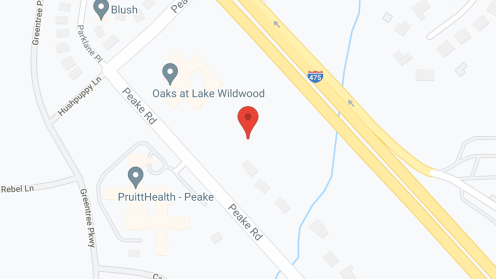 Map of the neighborhood around Oaks at Lake Wildwood