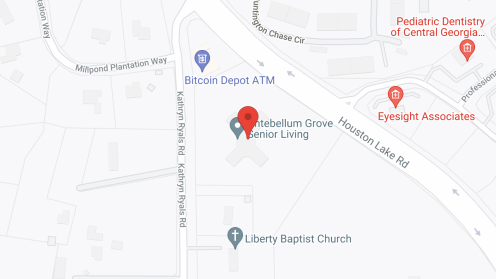 Map of the neighborhood around Antebellum Grove Senior Living