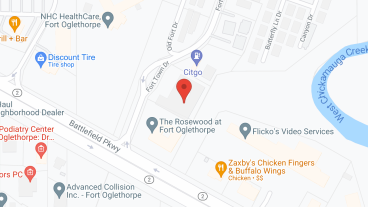 The Rosewood at Fort Oglethorpe in google map
