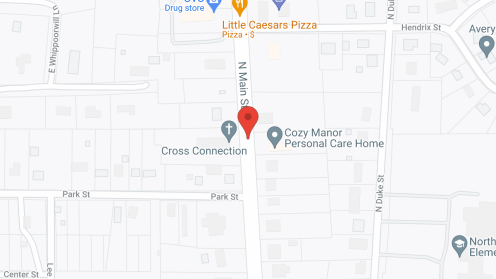 Map of the neighborhood around Cozy Manor Personal Care
